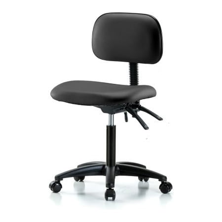E Com Multi-Purpose Industrial Chair W/ New Voyager Vinyl - Black EVMBCH-RG-NF-RC-2140
